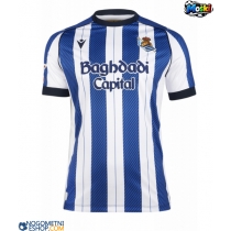 Moški Nogometni dresi Real Sociedad Sergio Gomez #17 Domači 2025-26 Kratek Rokav